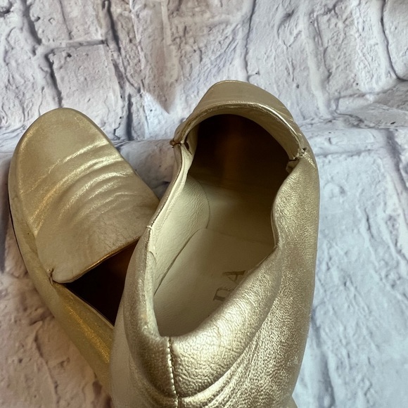 Prada Wanna-be Gold Loafers - Picture 7 of 13